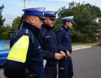 Policjanci mikołowskiej drogówki podczas realizacji projektu EDWARD 2019