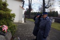 Na zdjęciu: policjanci z Mikołowa w trakcie obchodów Święta Niepodległości - Mikołów - Borowa Wieś
