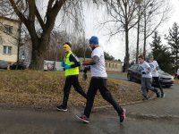 na zdjęciu: biegacze mikołowskiego odcinka trasy