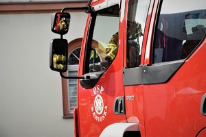 wóz ochotniczej straży pożarnej z dzielnicy Kamionka